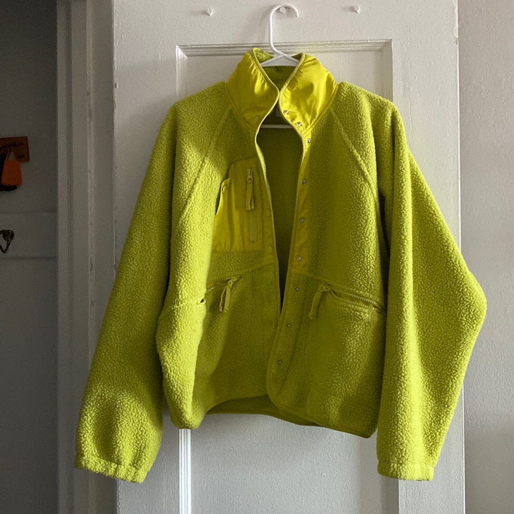 Free People hit the slopes fleece jacket